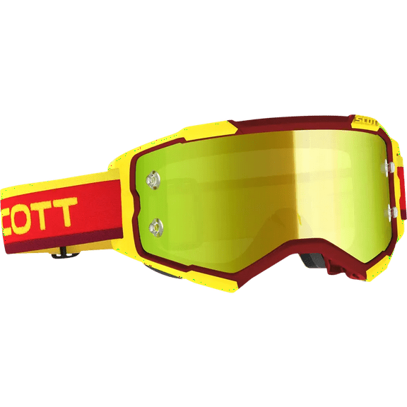 Scott Fury Heritage MX Offroad Goggles Red/Yellow