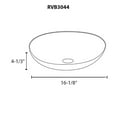 thumbnail image 2 of Ruvati RVB3044 16 in. Murano Glass Art Vessel Circle Decorative Pattern Bathroom Sink, Celestial Blue, 2 of 5