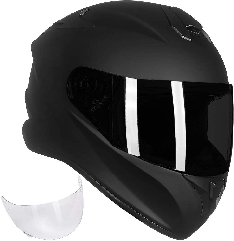 ILM Motorcycle Bike Helmet Full Face Carbon Fiber Shell for Men Women DOT Approved