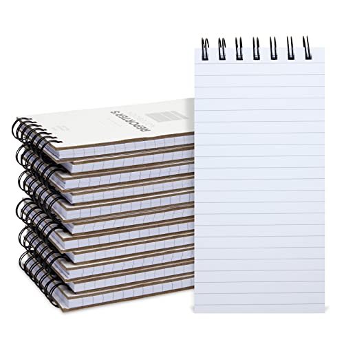 Cuaderno de Reportero Bloc de Notas en Espiral 70 Hojas 140 Páginas 4x8 Juvale