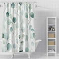 thumbnail image 3 of Green Eucalyptus Leaves Shower Curtain, Waterproof Fabric Botanical Plant Shower Curtain, 72 x 72 Inch, 3 of 6