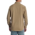 thumbnail image 2 of Wrangler Men's and Big & Tall Long Sleeve Stretch Twill Shirt, up to Size 3XLT, 2 of 3
