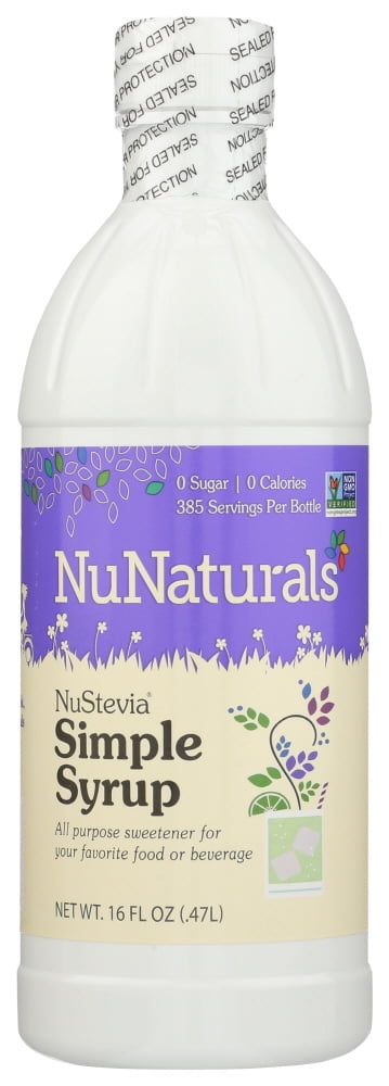 Nunaturals Nustevia Simple Syrup All Purpose Sweetener, 16 Oz