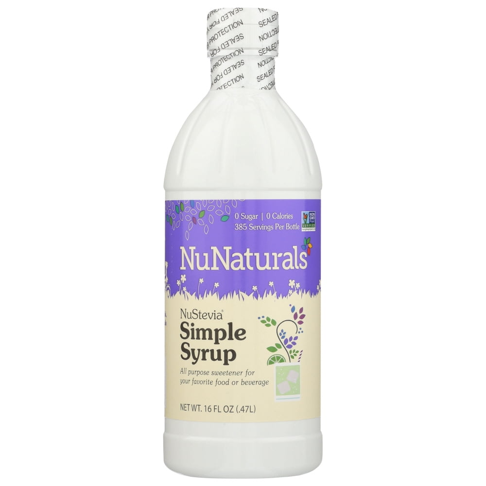 Nunaturals Nustevia Simple Syrup All Purpose Sweetener, 16 Oz Walmart