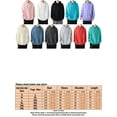 thumbnail image 2 of Beiwei Men Leisure Hooded Neck Hoodies Long Sleeve Casual Pullover Mens Solid Color Fall Fleece Sweatshirts Orange Red 5XL, 2 of 3