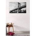 thumbnail image 2 of The Brooklyn Bridge - Iconic Wall Poster, 22.375" x 34", Framed, 2 of 2