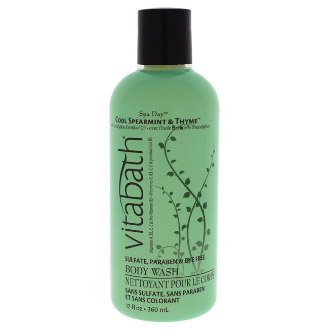 Vitabath Body Wash Cool Spearmint and Thyme 12 Ounce