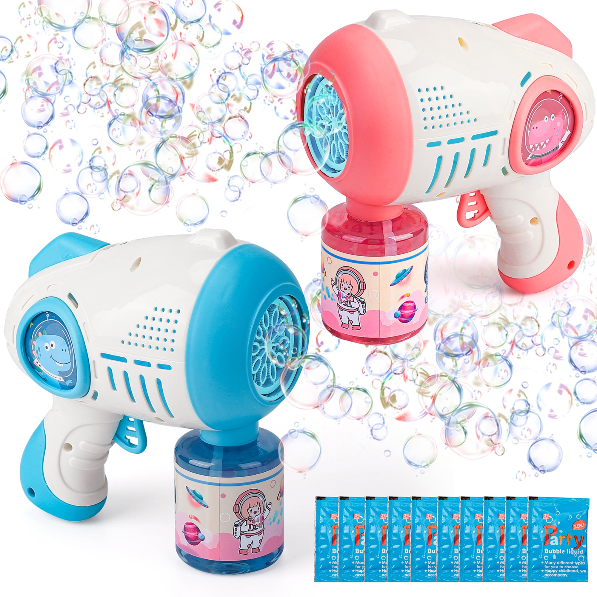 LELINTA Bubble Machine Pack of 2 Automatic Bubble Machine Bubble ...