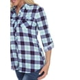 thumbnail image 3 of White Mark Women's Oakley Plaid Top, 3 of 4
