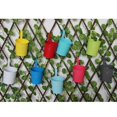 thumbnail image 4 of Multicolor Bucket Flower Holder Metal Succulent Hanging Flowerpot Basket Plant Planter Balcony Decors, 4 of 9