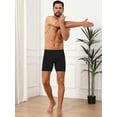 thumbnail image 5 of DARING DIVA Men's Elastic Waistband Soft Mid-Waisted Solid Underwear 34 Black, 5 of 7