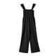 thumbnail image 4 of VISgogo Mono de pierna ancha de verano para mujer, mono de manga voladora de color sólido con cuello cuadrado fruncido VISgogo moda, 4 of 5