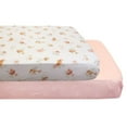 thumbnail image 1 of 2-Pack Fitted Crib Sheets, Floral, 1 of 8
