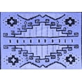 thumbnail image 1 of Ahgly Company Machine Washable Indoor Rectangle Abstract Blue Modern Area Rugs, 6' x 9', 1 of 4