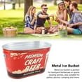 thumbnail image 4 of Beer Bucket, Metal Ice Bucket, Large Capacity Champagne Ice Bucket With Side Handle Rust Prevention Ice Bucket For Beer Wine Birthday Camping Bar Barbecues, 4 of 8