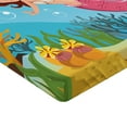 thumbnail image 2 of Ambesonne Mermaid Fitted Sheet 2 Pcs Set, Cheerful Underwater, Twin XL, Multicolor, 2 of 3