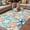 Teal Blue Red, variant on Coastal Outdoor Rug for Patio/Deck/Porch, Non-Slip Large Area Rug 6 x 9 Ft, Nautical Summer Beach Coral Starfish Shell Indoor Outdoor Rugs Washable Area Rugs, Reversible Camping Rug Carpet Runner