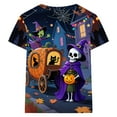 thumbnail image 3 of FEDPOP Boys Halloween T-shirts Kids 3D Printed Graphic Tops Pumpkin Short Sleeve Tees Clothes 7T, 3 of 3
