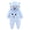 Blue, variant on Baby Snowsuit Winter Coat Warm Hooded Jumpsuit for Baby Boy Girl