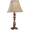 thumbnail image 5 of Regency Hill Alzano Cottage Accent Table Lamp 18" High Antique Distressed Light Bronze Square Shade for Bedroom Living Room Bedside Nightstand Office, 5 of 7