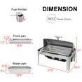 thumbnail image 4 of ROVSUN 2-Pack 9 Quart Roll Top Stainless Steel Silver Chafing Dish Buffet Set, 4 of 7
