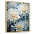 thumbnail image 2 of Designart "Blissful White And Blue Mums In The Garden I" Mums Floater Framed Canvas Prints, 2 of 5