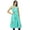 Aqua Blue, variant on Bimba Women Print Cotton Dress Speghatti Strap Flaired Summer Beach Kurta Kurti Long Tunic Aqua Blue