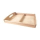 thumbnail image 3 of Bandeja de clasificación de madera Montessori, soporte para juguetes, dos secciones sensoriales con asas, material didáctico, caja de arena para, 3 of 9
