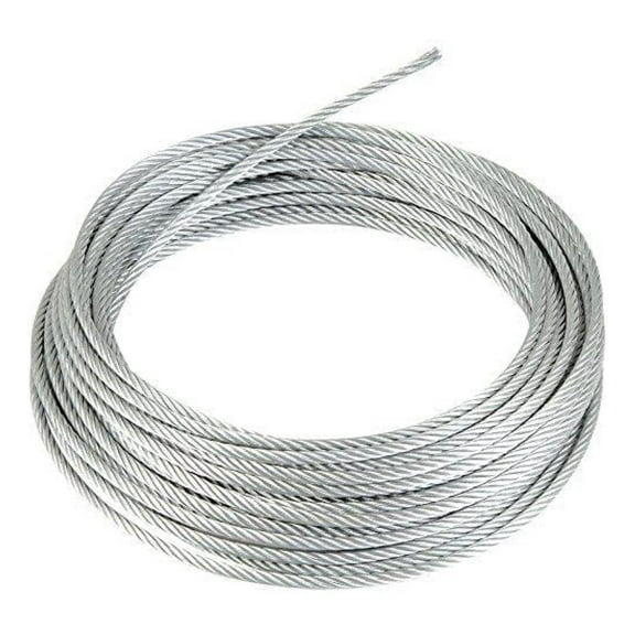 3/8", 7x19 Galvanized Cable: 50, 100, 150, 200, 250 and 500 ft (50 ft Coil)
