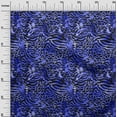 thumbnail image 2 of oneOone Viscose Jersey Medium Blue Fabric Animal Skin Craft Projects Decor Fabric Printed By The Yard 60 Inch Wide-9CR, 2 of 5