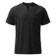 thumbnail image 3 of Hombres Casual Solid Pullover Manga corta Algodón Lino Pequeño V Tie Pocket Shirt TopS Pompotops oipoqjl46648, 3 of 3