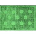 thumbnail image 1 of Ahgly Company Indoor Rectangle Oriental Emerald Green Modern Area Rugs, 3' x 5', 1 of 4
