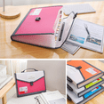 thumbnail image 5 of 13 Pockets Document Organizer Expanding File Folder , Letter A4 Paper Document Accordion Folder, 5 of 5