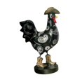 thumbnail image 3 of Estatua de gallo para jardín, escultura coleccionable de animales de granja, figura de interior Negro, 3 of 9