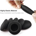 thumbnail image 3 of 12 almohadillas de espuma negras para auriculares de 50 mm, 3 of 5