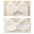 thumbnail image 5 of Sports Bras for Women Racerback Criss Cross Strappy Bralettes V Neck Longline Bra Workout Yoga Bras, 5 of 7