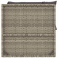 thumbnail image 3 of vidaXL 3 Piece Garden Lounge Set with Cushions Grey Poly Rattan, 3 of 5