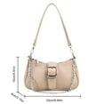 thumbnail image 3 of Sac Cool pour Femmes Y2K Couleur Unie Sacs Chic Hobo Sac Polyvalent pour Rendez-Vous, 3 of 8