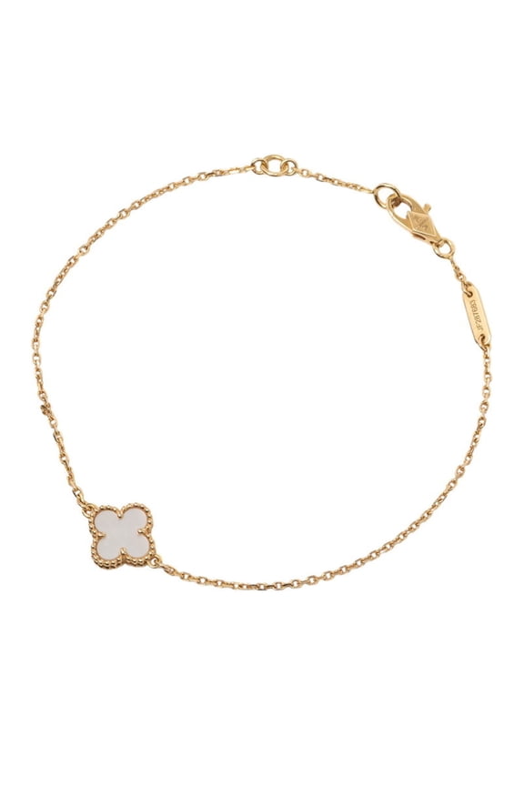 Pre-Owned Van Cleef & Arpels Sweet Alhambra Bracelet VCARF68800 18KYG Yellow Gold Au750 Stamp...