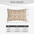 thumbnail image 4 of Daiia Cute Coffee Bean Print Bedding Waterproof Pillow Protector Zippered Queen – Bed Bug Proof Pillow Encasement-16"x24", 4 of 6