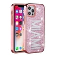 thumbnail image 3 of For iPhone 12, 12 Pro Case Embroidered Text Bling Glitter Chrome Hybrid Cover, 3 of 3