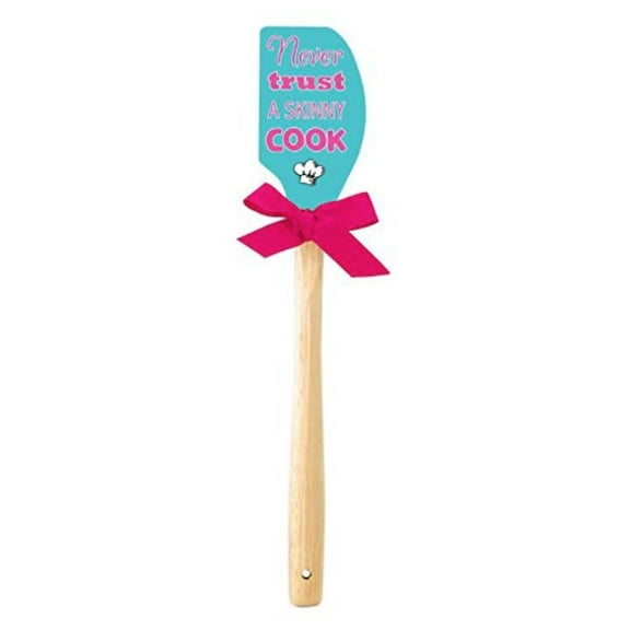 Brownlow Gifts Silicone Spatula - Never Trust a Skinny Cook