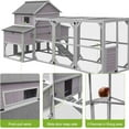 thumbnail image 5 of MEDEHOO Chicken Coop 55ft² Large Chicken House with Run Wooden Hen House Poultry Cage with 6 Large Nesting Boxes,10-15 Chickens, 5 of 8