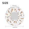 thumbnail image 3 of Cute Corgi Dog Funny Shower Cap, Double Layers Shower Cap Rreusable Waterproof, Elastic Bathing Hair Hat for Women, Washable Hair Cap for All Hair Lengths, 3 of 5