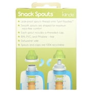 Kiinde Foodii Reusable Snack Spout Attachments for Homemade Puree Squeeze Pouches, 2-Pack