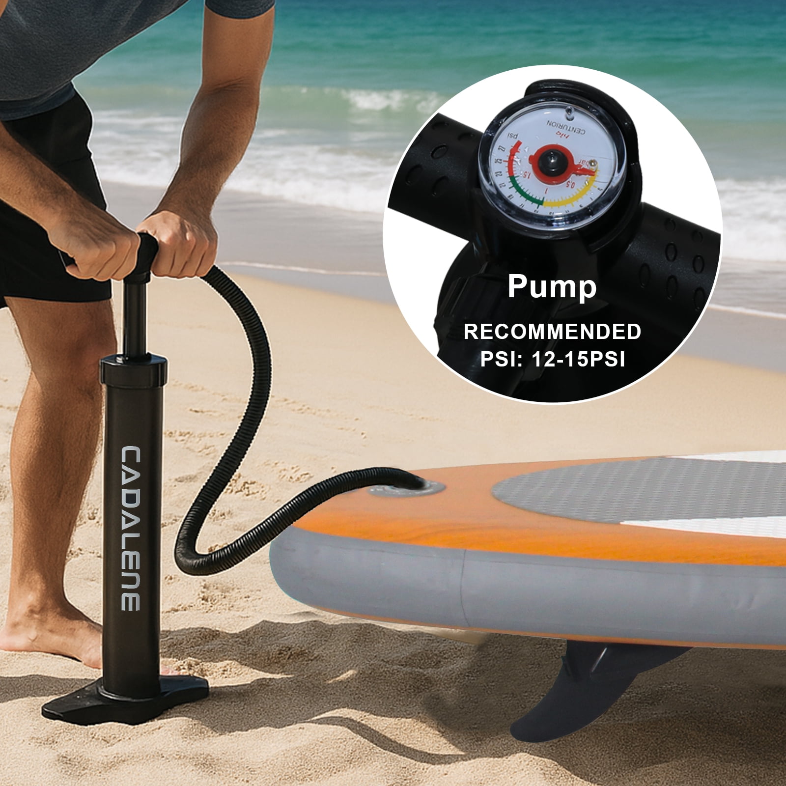 CADALENE 10'8'' Extra Wide Inflatable Stand up Paddle Board for Adults & Youth of All Skill Levels, with Premium SUP Accessories