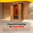 thumbnail image 6 of Coronado 2-Person Hemlock Infrared Sauna with 5 Ceramic Heaters, 75-in High, 6 of 7