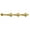 Brass, variant on Baldwin 0381003 12 in. ornamental Heavy Duty Surface Bolt, Polished Brass