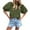 Army Green-07, variant on Mittory Women's Summer Tops Dressy Casual Short Sleeve V Neck Buttons Hollow Out Lace Embroidered Blouses Shirts