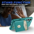 thumbnail image 5 of Dteck for Samsung Galaxy A52 5G Wallet Case with Card Holder, RFID Blocking Credit Slots Kickstand Shockproof Phone Cover for Women Men,Green, 5 of 7
